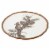 Tabletop Woodland Critter Plate Ceramic Cocktail Pinecones Th00655 Mouse Perspective: top