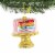 Holiday Ornament Rainbow Cake Glass Six Layers Pedestal Stand Go8128 Perspective: top