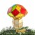 Blu Bom Diamond Cut Rainbow Mushroom Clip On Ornament Lgbtqia Pride 2022342 Perspective: top
