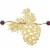 Christmas Snowflake/Pinecone Garland Plywood Beads Winter Mx179885 Pinecones Perspective: top