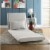 Relaxie Linen 5-Position Adjustable Convertible Flip Chair Sleeper Dorm Bed Couch Lounger So Perspective: top