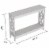 Safdie & Co. 47.25 L 1-Shelf Console Table in White Perspective: top