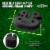 Caravan Canopy Weight Plate - Black Perspective: top