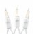 70 Light T5 LED Christmas Mini Light Set, Warm White, White Wire, 35' Long Perspective: top