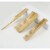 Natural Wood Hair Brush with Wooden Bristles Massage Scalp Comb and Wood Beard Comb 6pcs Perspective: top