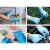 Disposable gloves, Nitrile Vinyl mix Exam Glove powder free, Latex free glove (Large, 200pcs) Perspective: top
