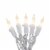Philips LED Warm White Twinkling Icicle Indoor / Outdoor Christmas Lights Perspective: top