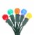Philips LED Multi Color Sphere Remains Lit Indoor / Outdoor Christmas Lights Perspective: top