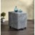 Ergode File Cabinet Faux Concrete & Silver Perspective: top