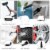 Costway Multifunction Portable Steamer Household Steam Cleaner 1050W W/Attachments Red Perspective: top