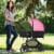 Costway 2 In1 Foldable Baby Stroller Kids Travel Newborn Infant Buggy Pushchair Pink Perspective: top