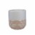 Home Decor White & Terracotta Stripe Planters Metal Enamel Indoor Cb173709 Perspective: top