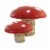 Home Decor Red Mushroom Set Polyfoam White Polka Dots Mx180638 Perspective: top