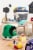 3 Sprouts Canvas Storage Bin - Laundry and Toy Basket for Baby and Kids - Dinosaur Perspective: top
