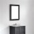 Vinnova Florence 30 Bathroom Vanity Framed Wall Mirror in Espresso Perspective: top