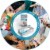 AMMEX Vinyl, Latex & Powder Free, Medical Disposable Gloves, Medium, Clear, 100/Box (2-Pack) Perspective: top