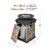Patio Propane Burning Fire Bowl Column W/ Cover 40,000 BTU & Lava Rocks Perspective: top