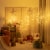 Costway 4ft Pre-lit White Twig Birch Tree for Christmas Holiday w/ 48 LED Lights Perspective: top