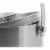 Insulated Stainless Steel Ice Bucket with Scoop, Lid and Handle (6.6 x 7.5 in) Perspective: top