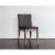 Sunpan Branson 19  Modern Faux Leather Dining Chair in Dark Gray (Set of 2) Perspective: top