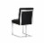 Sunpan Dean 20  Modern Leather Dining Chair in Stainless Steel/Cantina Black Perspective: top