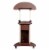 Pemberly Row Deluxe Height Adjustable Laptop Cart in Chocolate Perspective: top