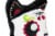 Tentacle Kitty 4-inch Little Ones Plush - Day Of The Dead Sugar Skull Design Perspective: top