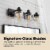 Wood Grip 4-Light Antique Bronze Bathroom Vanity Light Fixture Perspective: top