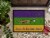 Carolines Treasures  8382MAT Mardi Gras Indoor or Outdoor Mat 18x27 Perspective: top