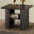 Bowery Hill 3 Piece Coffee Table Set in Black Oak Perspective: top