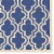 Bowery Hill 96 x 120 Transitional Wool Hand Hooked Wool Rug in Navy/Blue Perspective: top