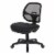 Scranton & Co Contemporary Fabric Ergonomic Task Office Chair in Black Perspective: top