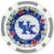 Masterpieces University of Kentucky® Silver Collector's Edition Poker Chips Perspective: top
