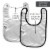 MasterPieces NFL Cincinnati Bengals Baby Fanatic™ Unisex Bibs Perspective: top
