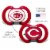 MasterPieces Cincinnati Reds - Pacifier 2-Pack Perspective: top