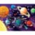 Educational Solar System 60 Piece Glow In The Dark Jigsaw Puzzle Perspective: top
