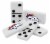 MasterPieces NFL Denver Broncos Double-Six Dominoes Perspective: top