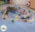 KidKraft Bucket Top Mountain Kids Wood Train Play Set - 61 Piece | 17826 Perspective: top