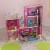 KidKraft Uptown Wooden Dollhouse Mansion with Modern Furniture Set, Pink Perspective: top
