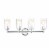 Lighting JOYCE Contemporary 4 Light Chrome Bath Vanity Fixture 28 Width Perspective: top