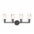 Lighting JOYCE Contemporary 4 Light Rubbed Bronze Bath Vanity Fixture 28  Width Perspective: top
