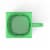 Zak! Designs Minecraft Creeper Ceramic Sculpted Mug Perspective: top