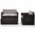 3 Piece Outdoor Wicker Seating Set With Gray Cushions - Loveseat, Chair & Glass Top Table Perspective: top