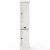 Crosley Seaside 2 Drawer Linen Cabinet in Distressed White Perspective: top