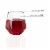 12 oz. Clear Hexagonal Stemless Plastic Wine Goblets (64 Glasses) Perspective: top