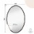 Hamilton Hills 24x36  Wenge Oval Mirror | Large Premium Wooden Mirror Perspective: top