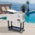 80qt Patio Portable Rolling Cooler Cart Stainless Steel Outdoor Ice Beer Chest Perspective: top