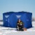 8 Person Ice Fishing Shelter, Waterproof Oxford Fabric Portable Pop-up Ice Tent Perspective: top