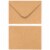 100-Count A1 Kraft Paper Invitation Envelopes for Wedding, Party, 3 5/8 x 5 1/8 Perspective: top
