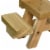 Woodlink Wooden Mini Picnic Table 1 Ear Corn Cob Squirrel Feeder Feeding Station Perspective: top